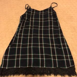 Plaid mini dress